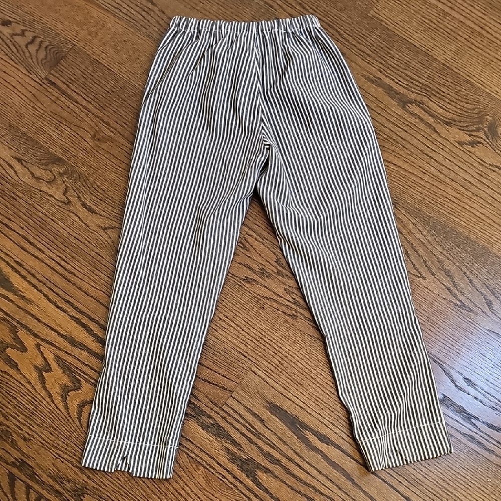 Brandy Melville JOHN GALT Black and White Striped Trousers - Picture 2 of 9